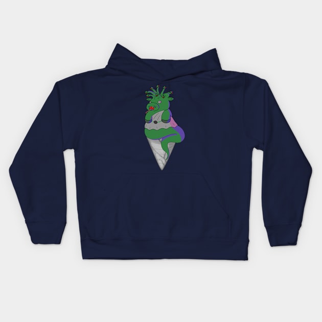 Moo-Dusa! CowLick! Kids Hoodie by Atomic Lunchbox